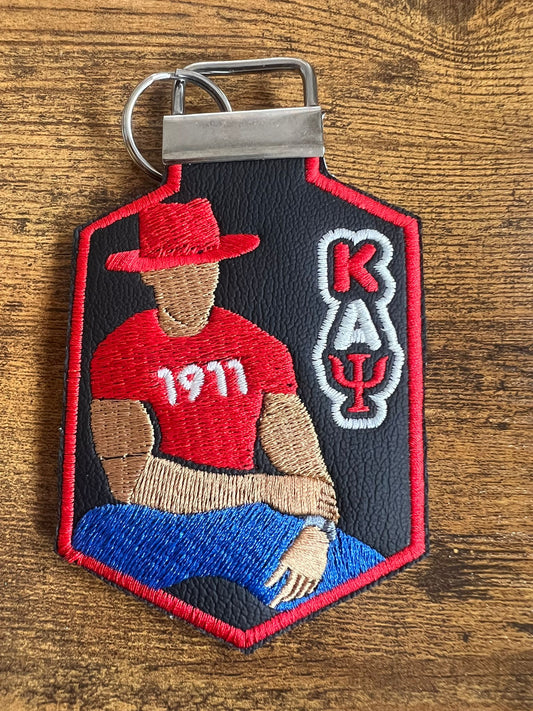 Kappa Alpha Psi Avatar Tag (Tan)(Red Border) KeyRing BUY NOW