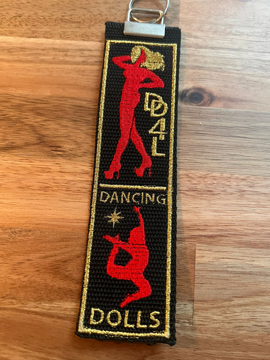 Dancing Dolls Bag Tag AS IS