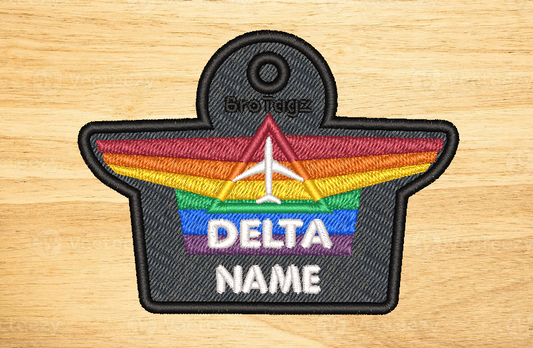 DL Wings Bag Tag (Rainbow)