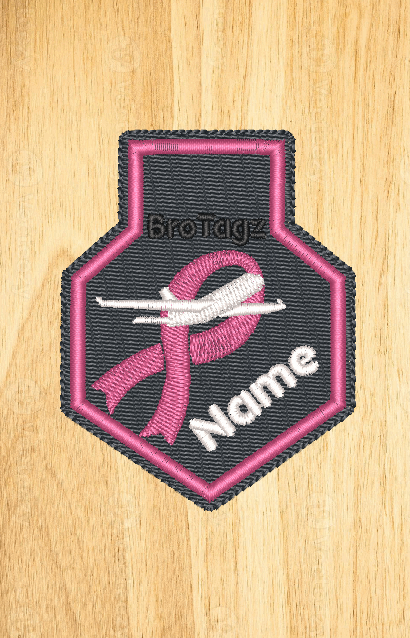 PINK Ribbon (Airplane) Keychain